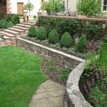 Raised bed in a garden by Tim Lawrence